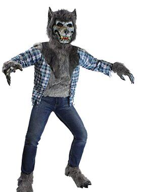 Spooktacular Creations Werewolf Costume Child Size Small--5-7 Years NIP